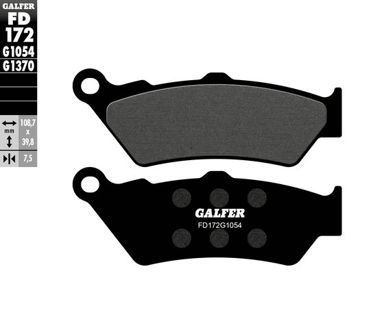 STREET XG500 (2016 - 2016) semi-metal brake pad | GALFER